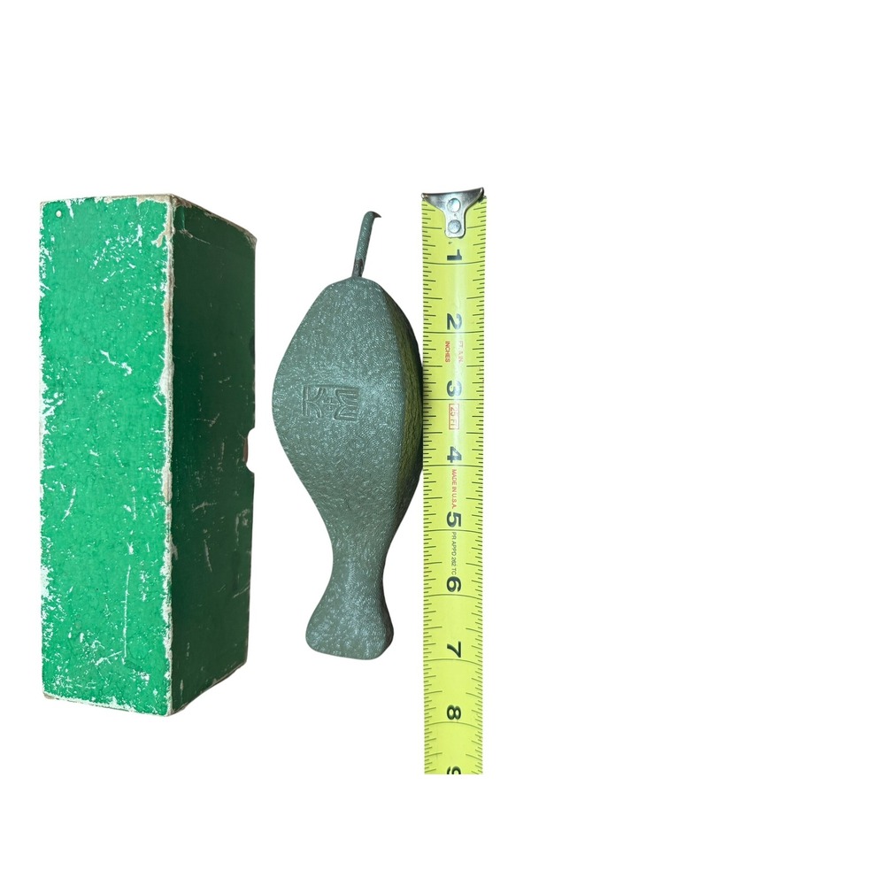 K&E Spline Weight Whale Duck Lead Drafting Tool Green Vintage Good 7 Inch - Picture 6 of 7